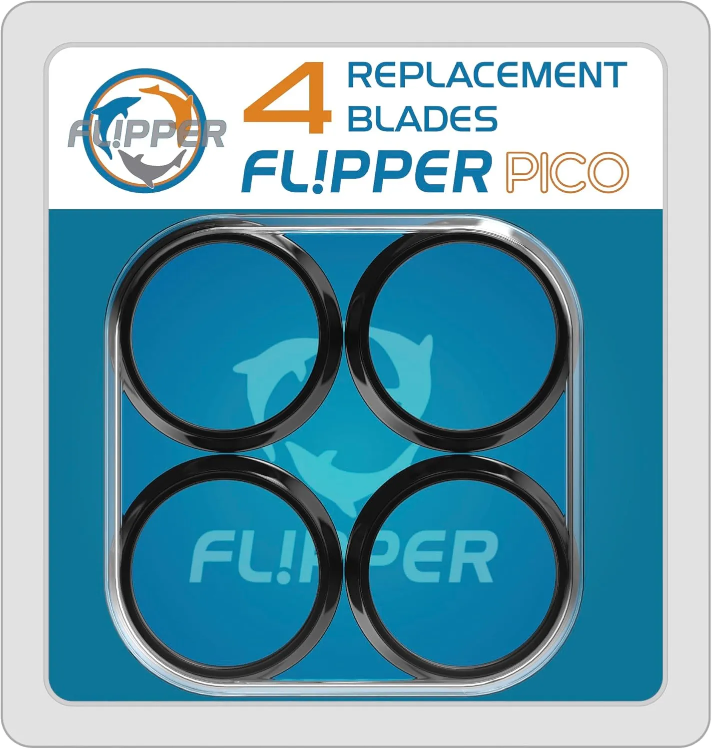 Flipper Pico 2-in-1 reservblad akvariemagnet 4-pack glas akryl