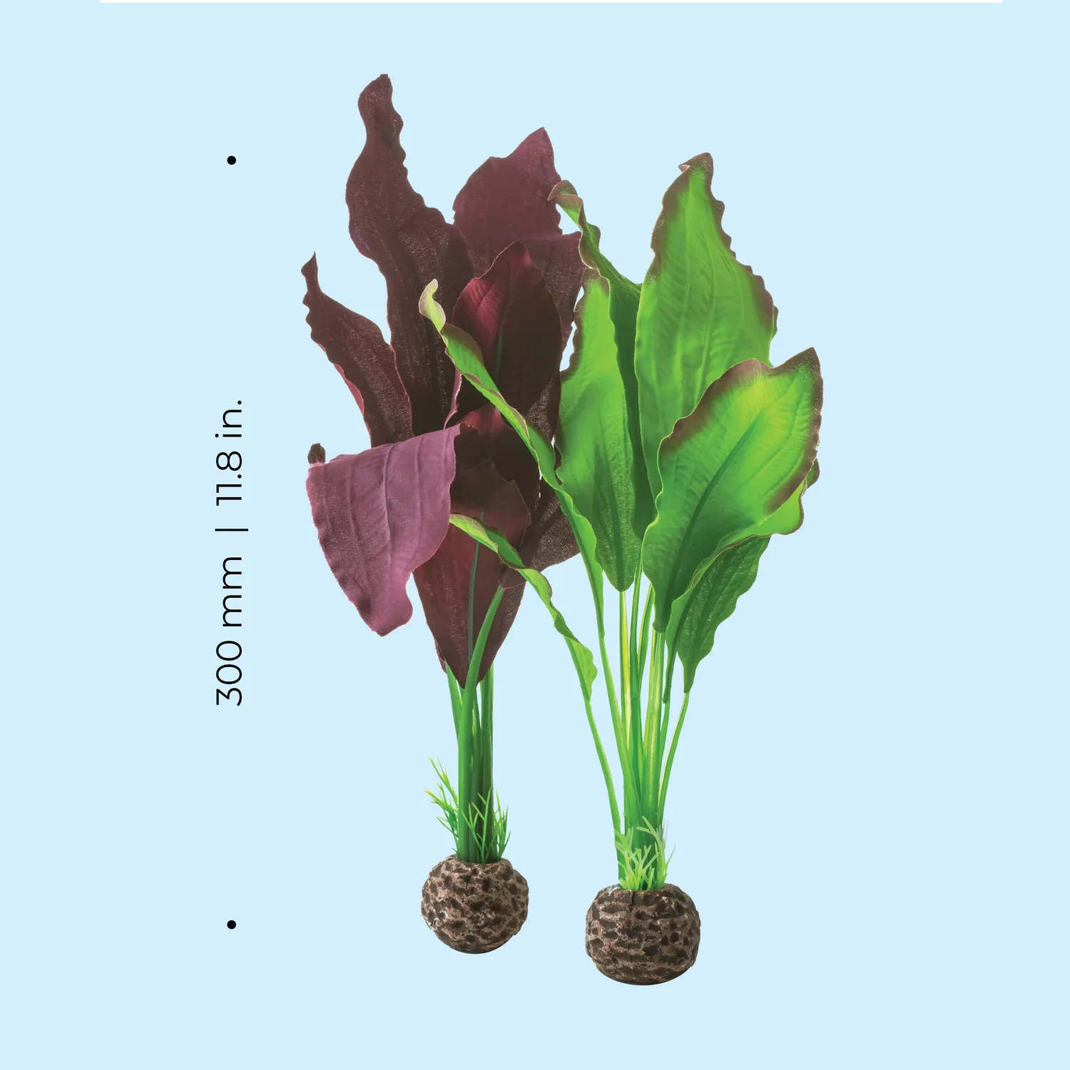 biOrb Medium Green & Purple Silk Plant växtset 300 mm