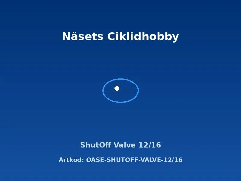 Oase ShutOff Valve 12/16 slangventil