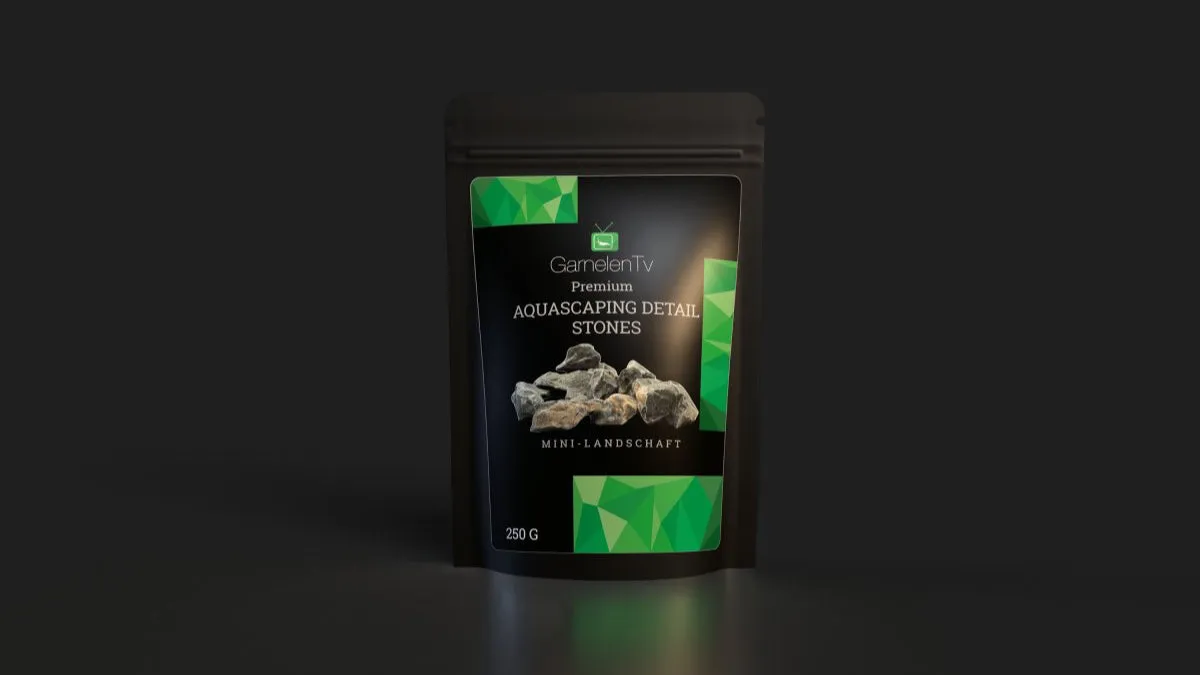 Garnelen TV Mini Landschaft akvariesten 250 g grå