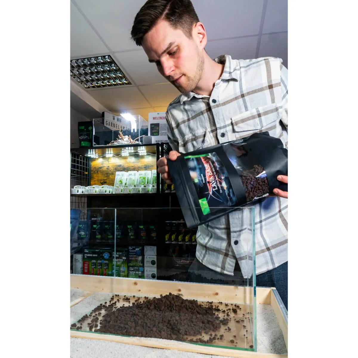 Garnelen TV Premium Lava Base bottenmaterial 3 kg lavasten