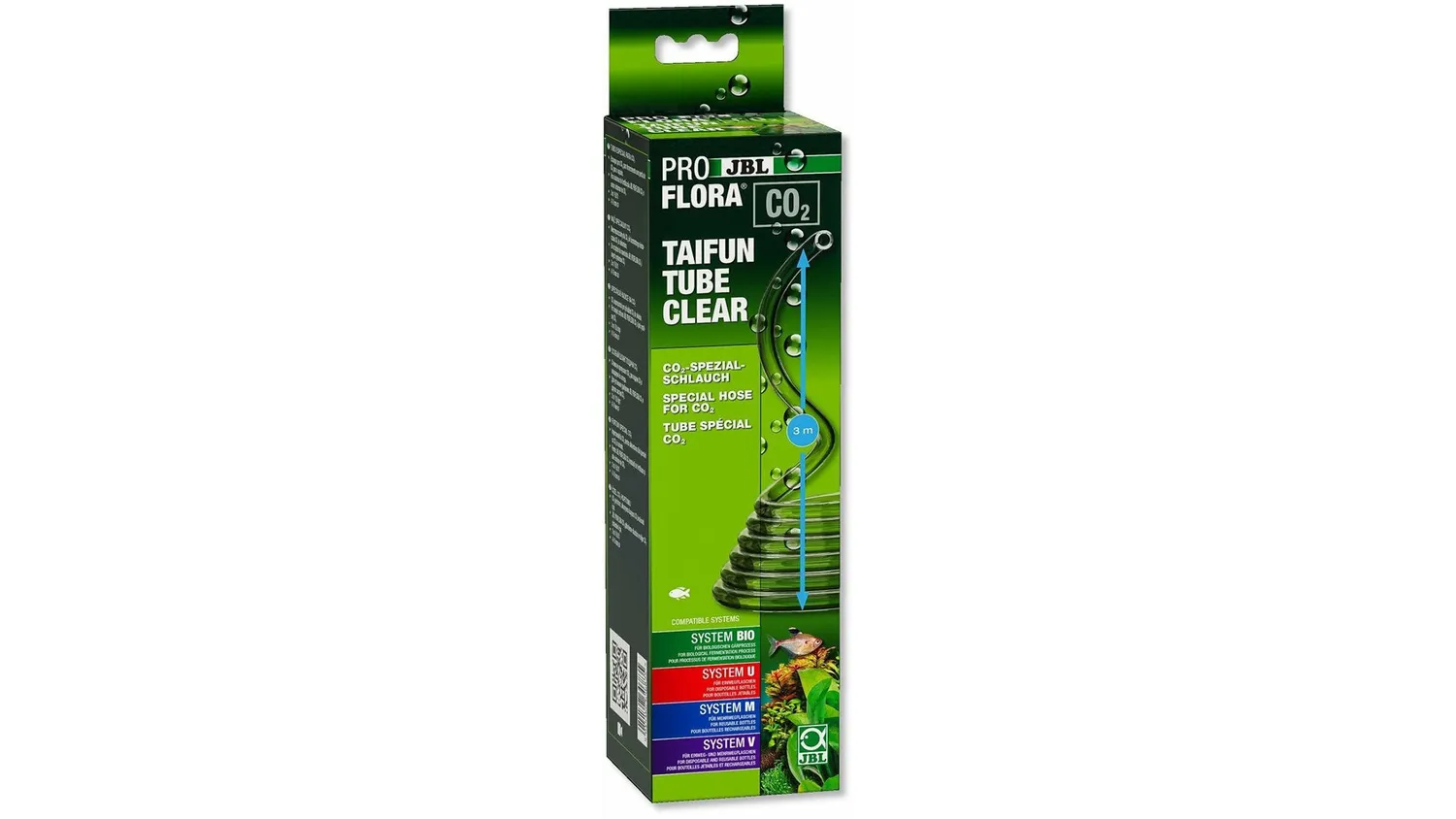 JBL Proflora CO2 Taifun Tube CO2-slang svart 3 m