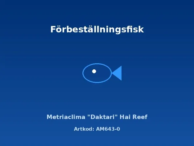 Näsets Ciklidhobby Metriaclima Daktari Hai Reef ciklid 3,5–4 cm
