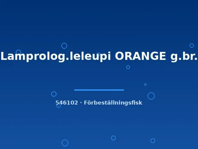 Näsets Ciklidhobby Lamprologus leleupi orange ciklid 4–5 cm
