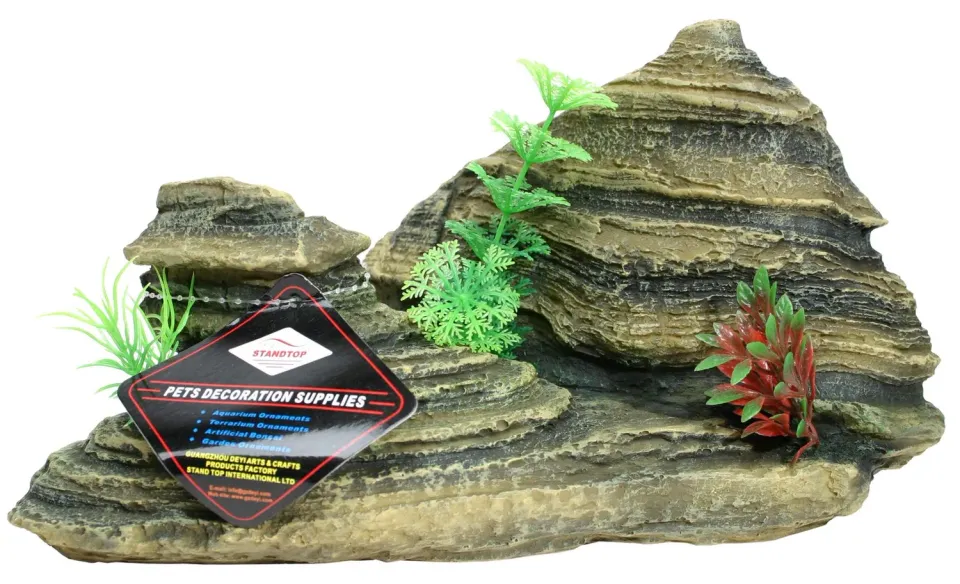 Konstgjord sandsten akvariedekoration 25,5x12,5x8 cm