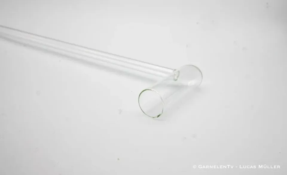 Garnelen TV selekteringspipett glas M 34 cm räkor