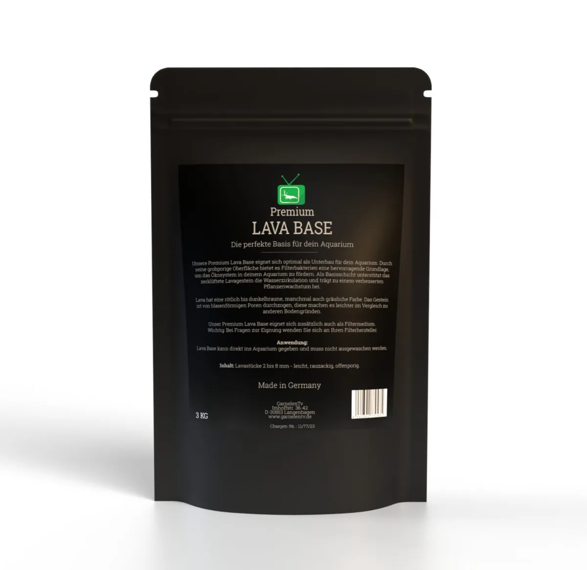 Garnelen TV Premium Lava Base bottenmaterial 3 kg lavasten