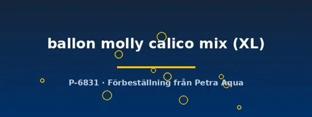 Näsets Ciklidhobby Poecilia latipinna ballon molly calico mix XL fisk
