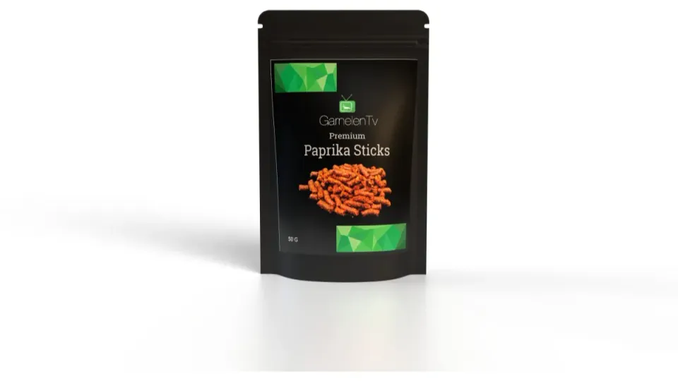 Garnelen TV Premium Paprika Sticks räkfoder 50 g växt