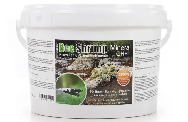 Garnelen TV Bee Shrimp Mineral GH+ salt 3000 g mjukvatten