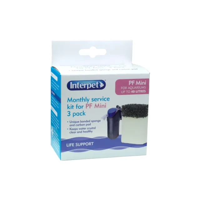 Interpet PF Mini Floss Carbon filtermatta 3-pack kol