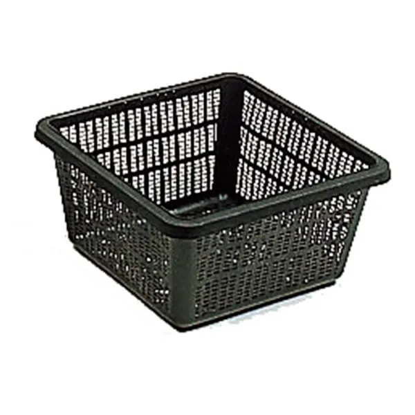 Näsets Ciklidhobby kvadratisk korg planteringskorg 11 cm svart plast