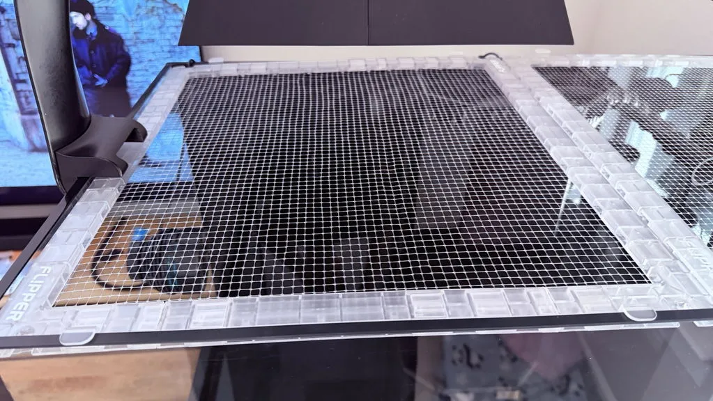 DeepSee Flipper Invisi-Lid akvarielock clear small 64 tum