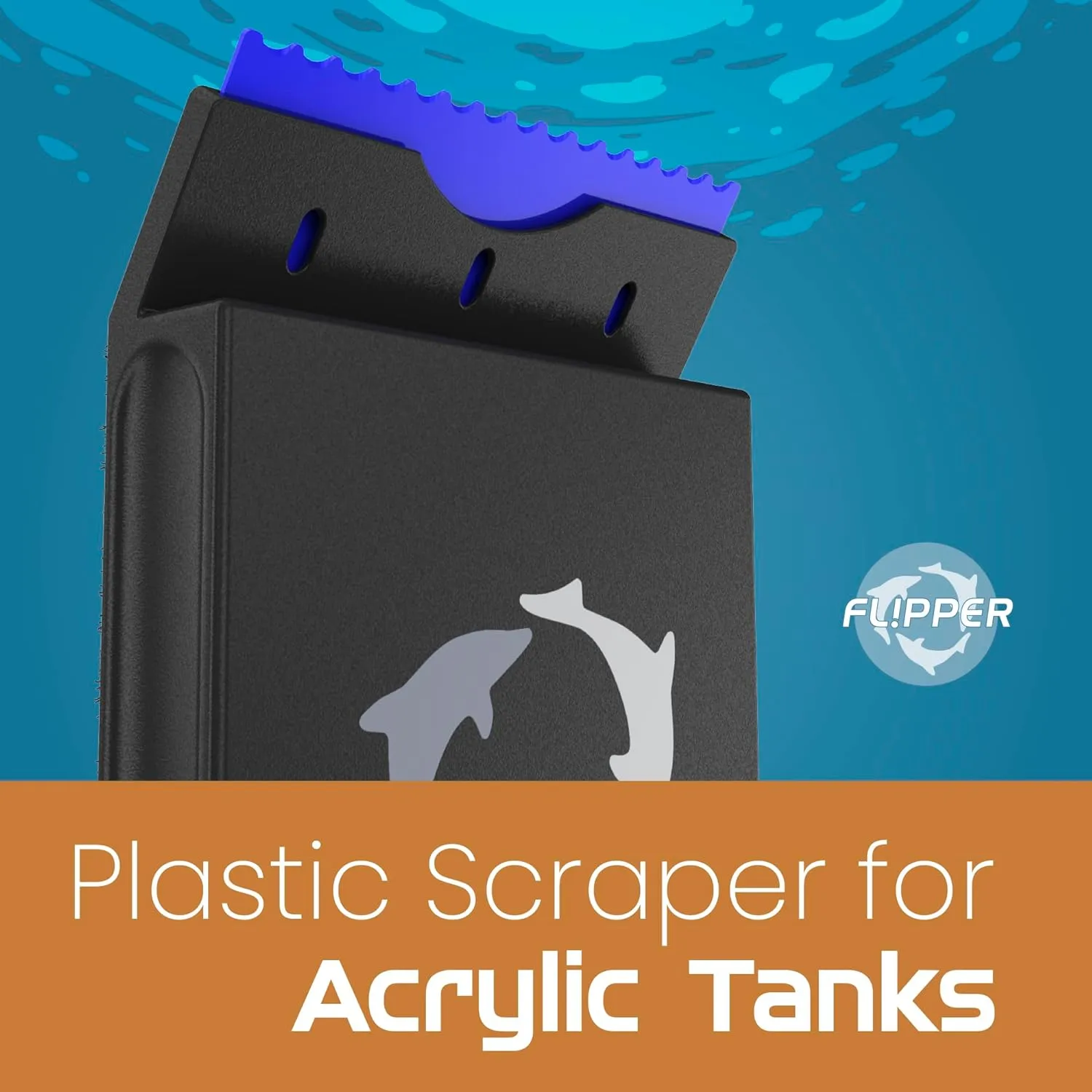 DeepSee Flipper Edge Standard reservblad akryl 10-pack plast