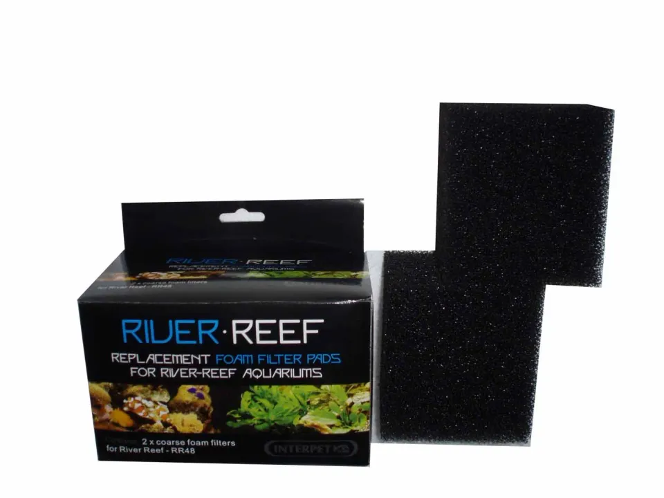 Interpet River Reef 48L grov filtersvamp 2-pack