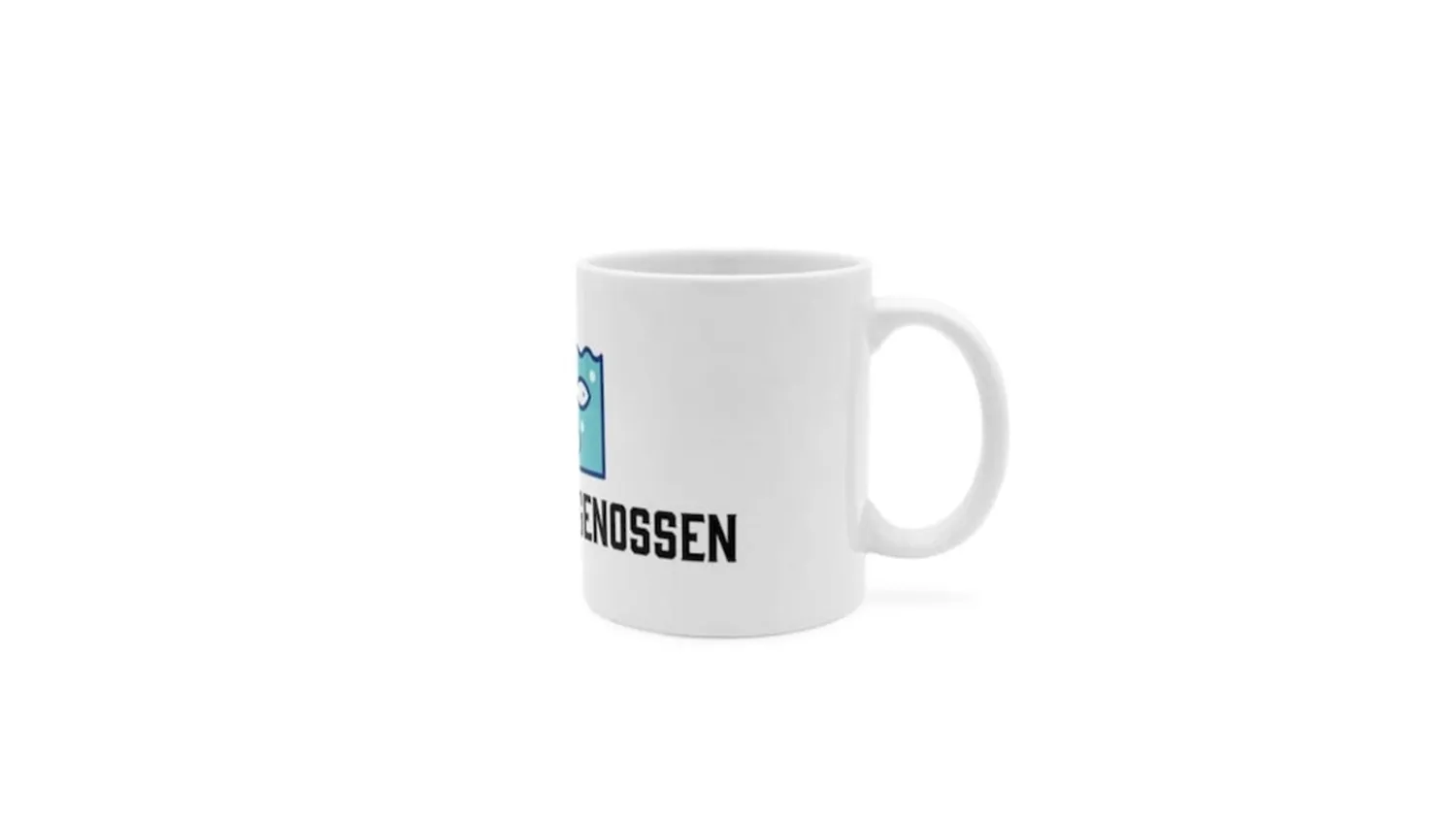 Garnelen TV Flossengenossen mugg 300 ml keramik