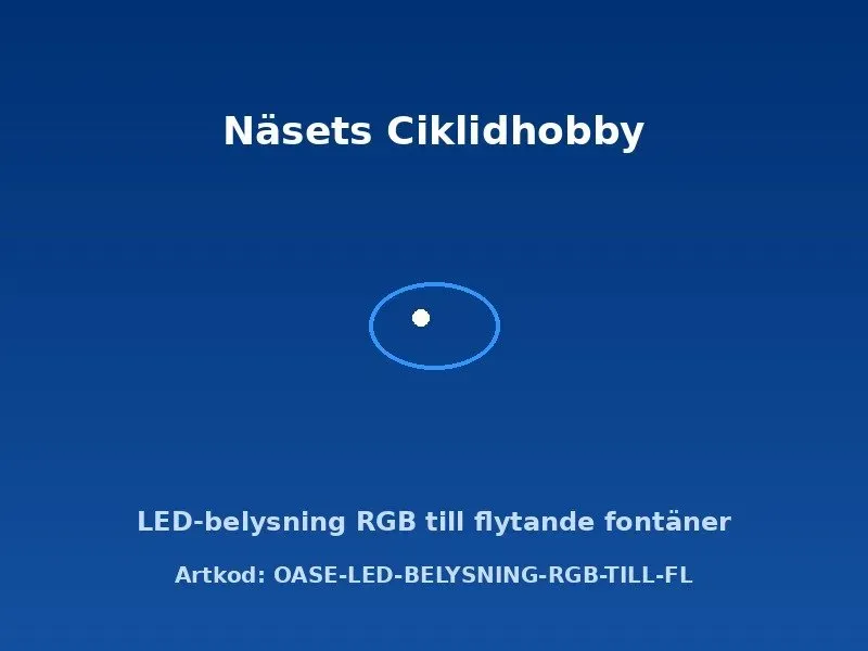 Oase LED-belysning RGB fontänbelysning flytande fontäner