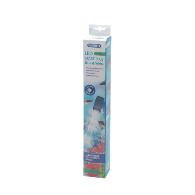 Interpet Start+ LED Blue & White akvarielampa 36 cm blå vit