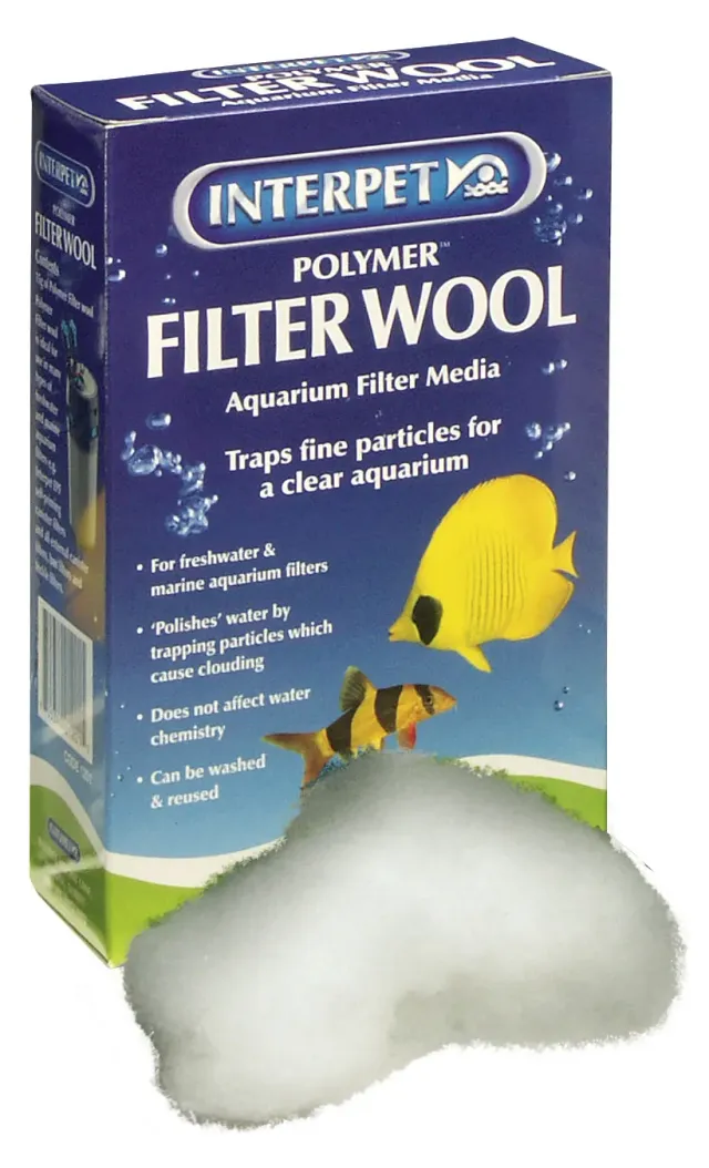 Interpet Filter Polymer Wool filtervadd 100 g för klarvatten