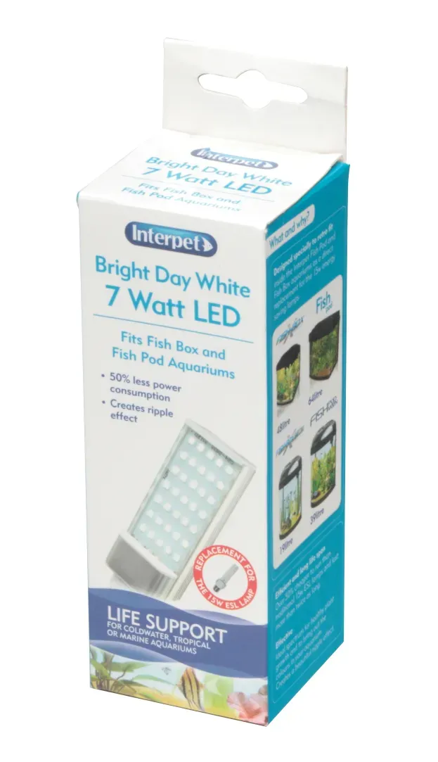 Interpet LED ESL 7W akvarielampa bright white