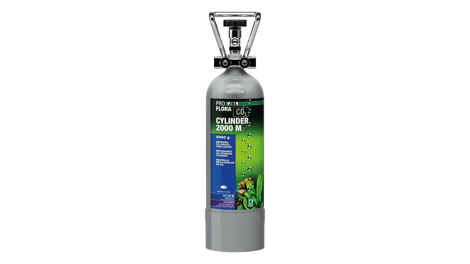 JBL Proflora CO2 Cylinder 2000 M kolsyreflaska 2 kg