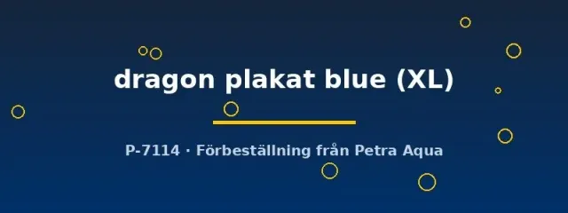 Näsets Ciklidhobby Dragon Plakat Blue betta XL hane