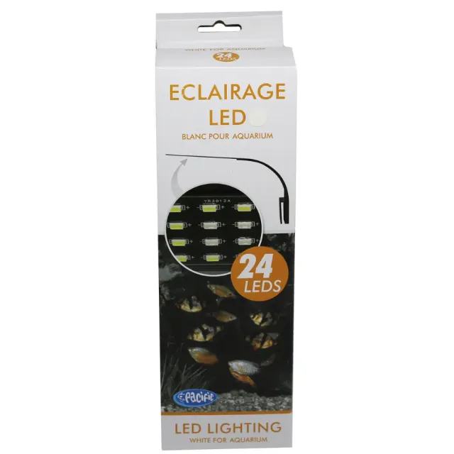 Pacific vit LED-belysning 24 LEDs 10W