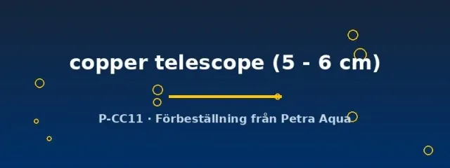 Näsets Ciklidhobby copper telescope akvariefisk 5–6 cm koppar