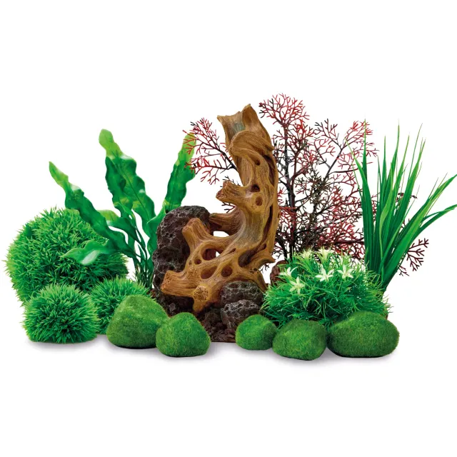 biOrb Wood on Stone dekorset akvariedekoration 6 delar