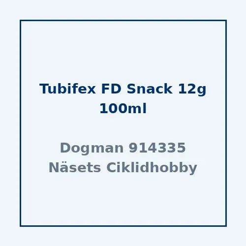 Sera Tubifex FD Snack fiskfoder 12 g 100 ml frystorkat