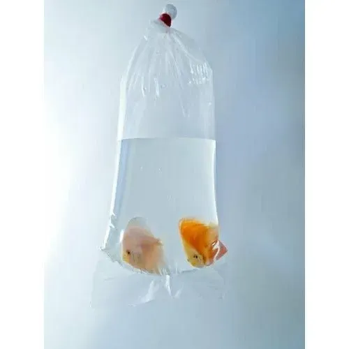 Transportpåse fisk räkor 18x45 cm transparent 10-pack