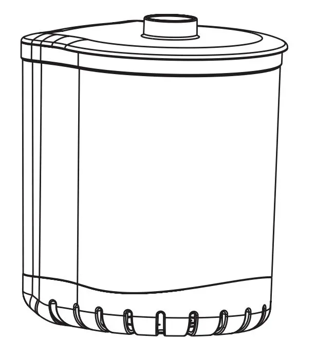 Aquael Turbo Cirk 500 filterbehållare reservdel