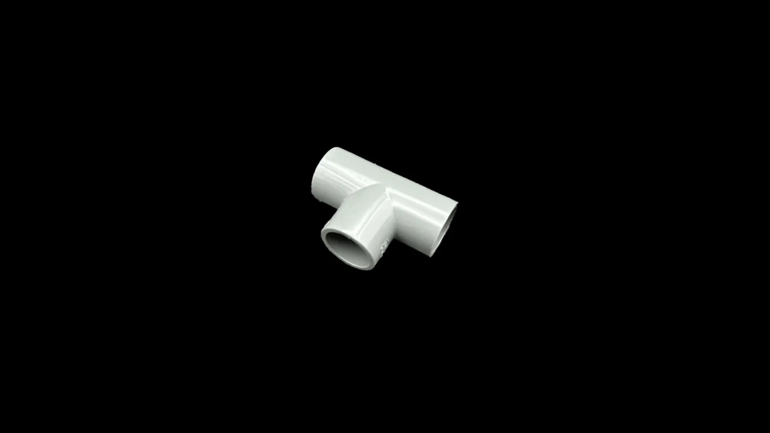Garnelen TV PVC-U T-koppling 20 mm grå 90 grader