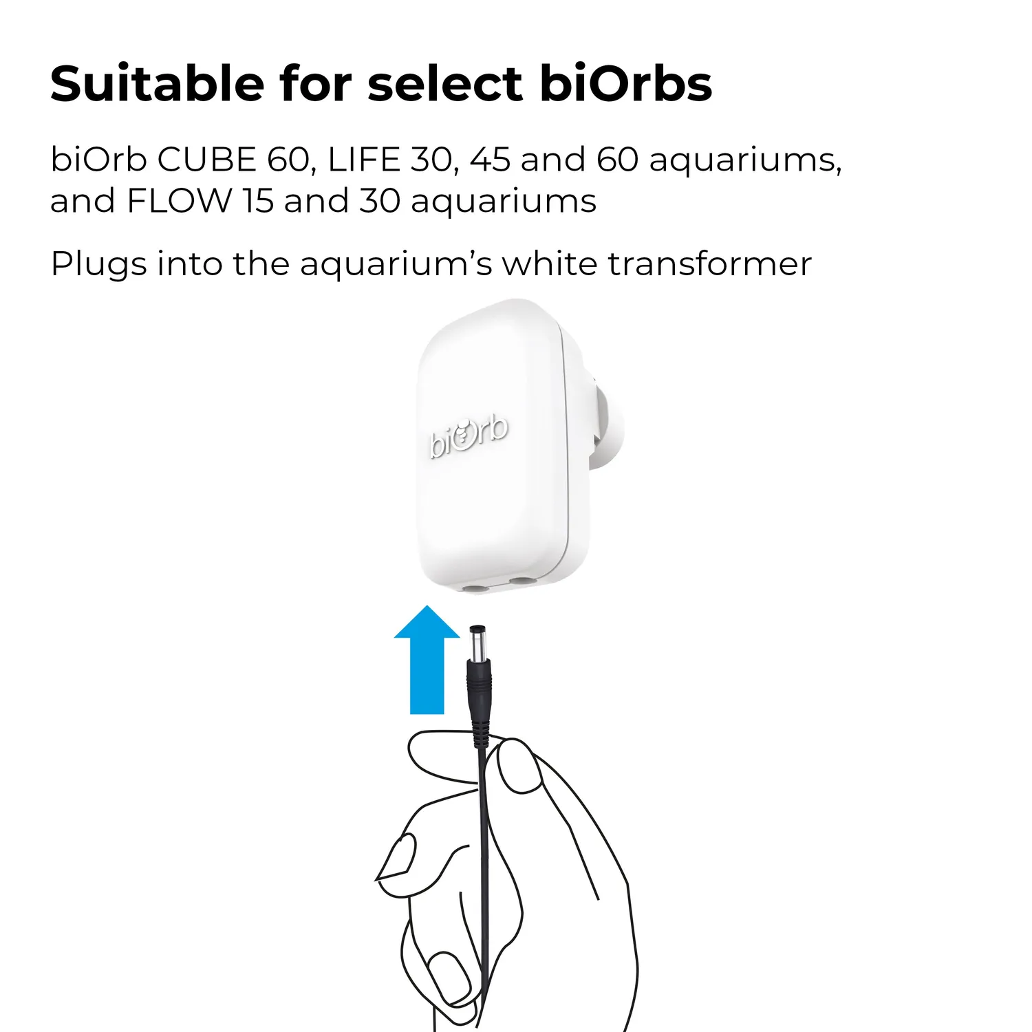biOrb MCR LED Large akvarielampa svart fjärrkontroll