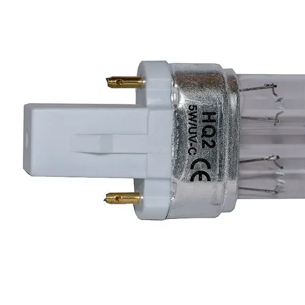 HQ2 9W Lågvolt 12V PL-S UVC-lysrör kvartsglas