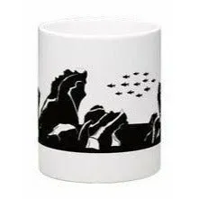 Garnelen TV Scaping Landschaft mugg 325 ml vit