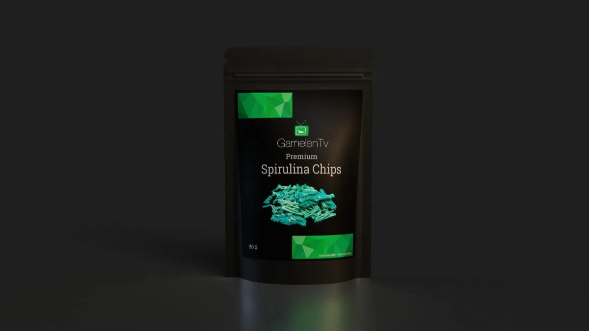 Garnelen TV Premium Spirulina Chips räkfoder 30 g växtbaserat