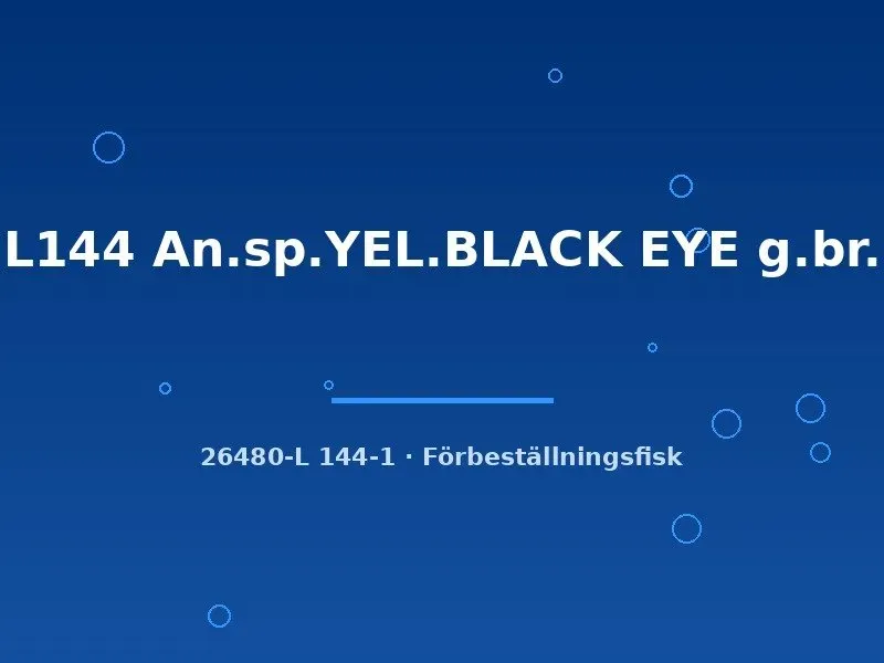 Näsets Ciklidhobby L144 An.sp.YEL.BLACK EYE mal 3-4 cm gul