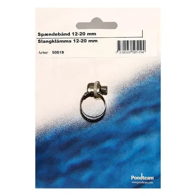 Näsets Ciklidhobby Slangklämma 12-20 mm slät slang rostfri