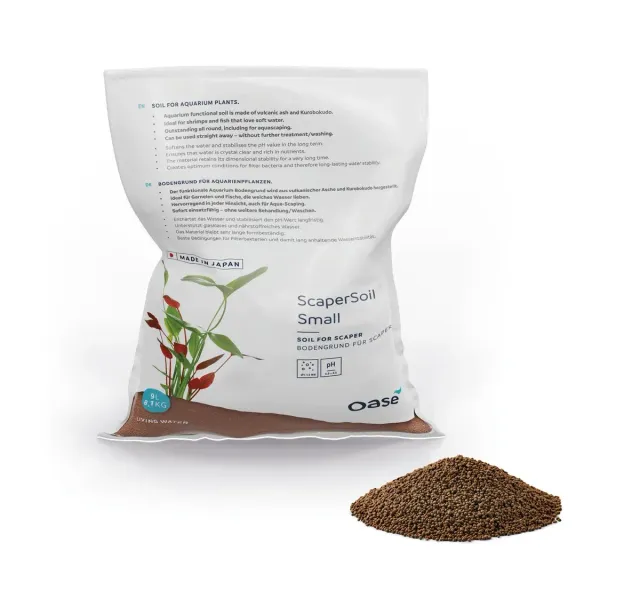 Oase ScaperLine Soil Small 9 l brun nutrient soil 1–1,5 mm