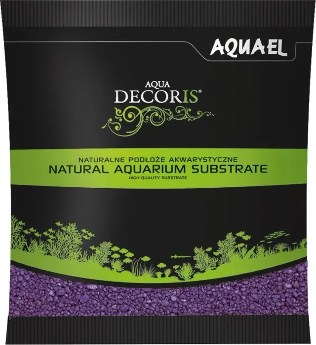 Aquael Decoris lila akvariegrus 1 kg färgat