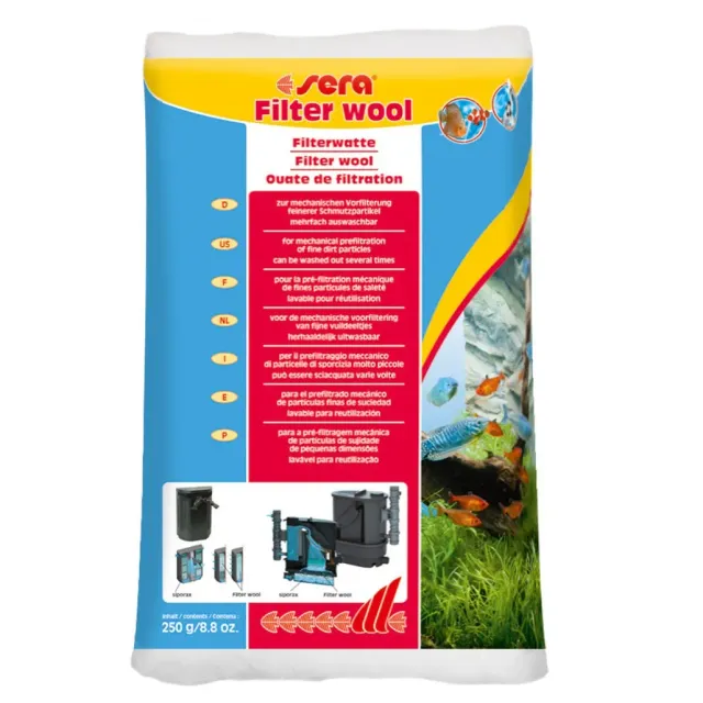 Sera filtervadd 250 g filtermaterial finfiltrering