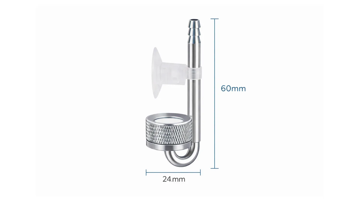 Garnelen TV Premium CO2-diffusor akvarium med sugkopp