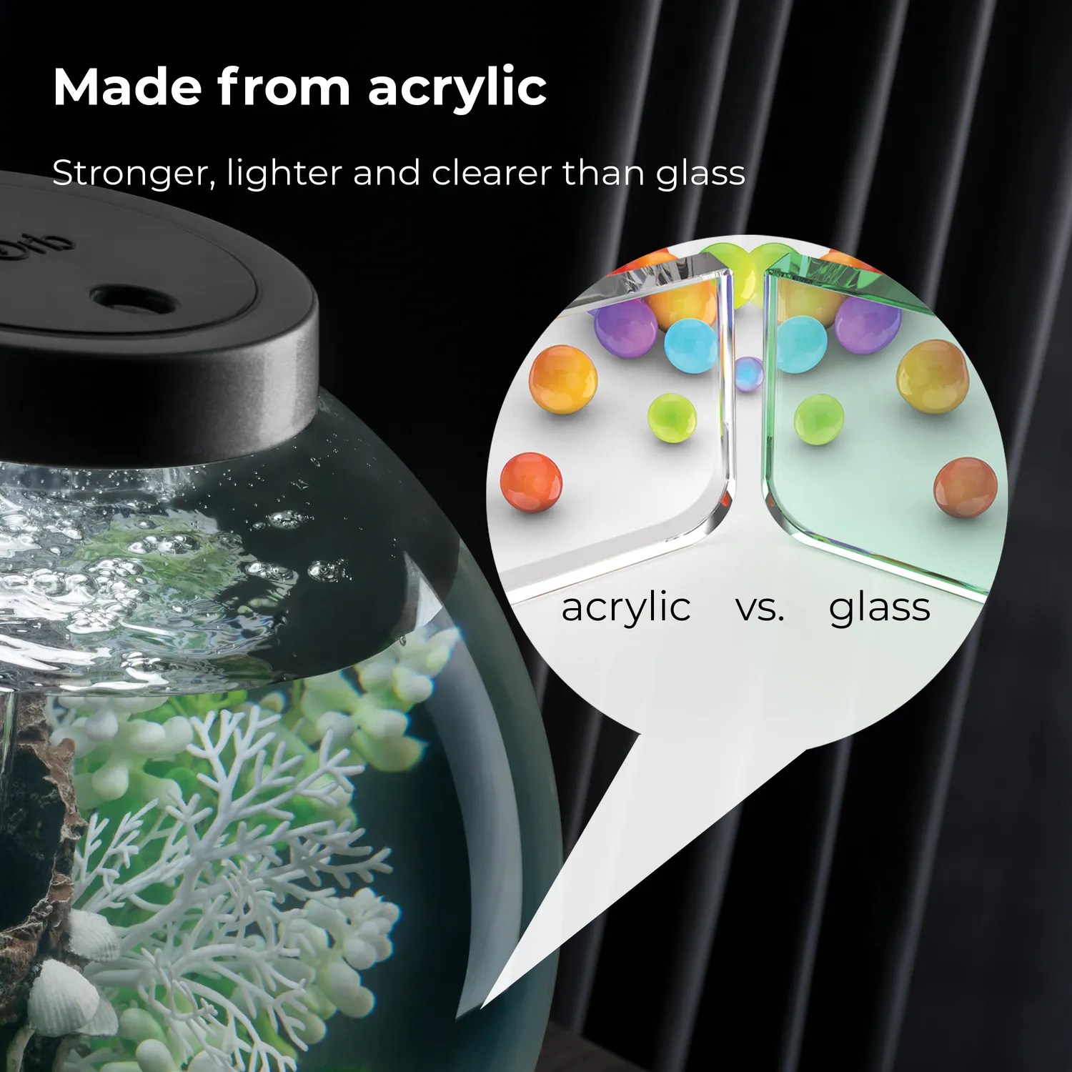 biOrb CLASSIC 60 akvarium 60 liter svart LED