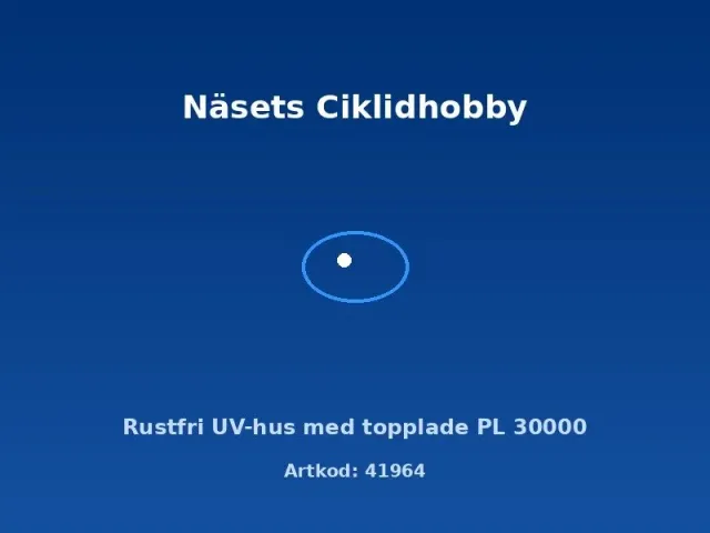 UV-hus rostfritt PL 30000 med topplade till damm