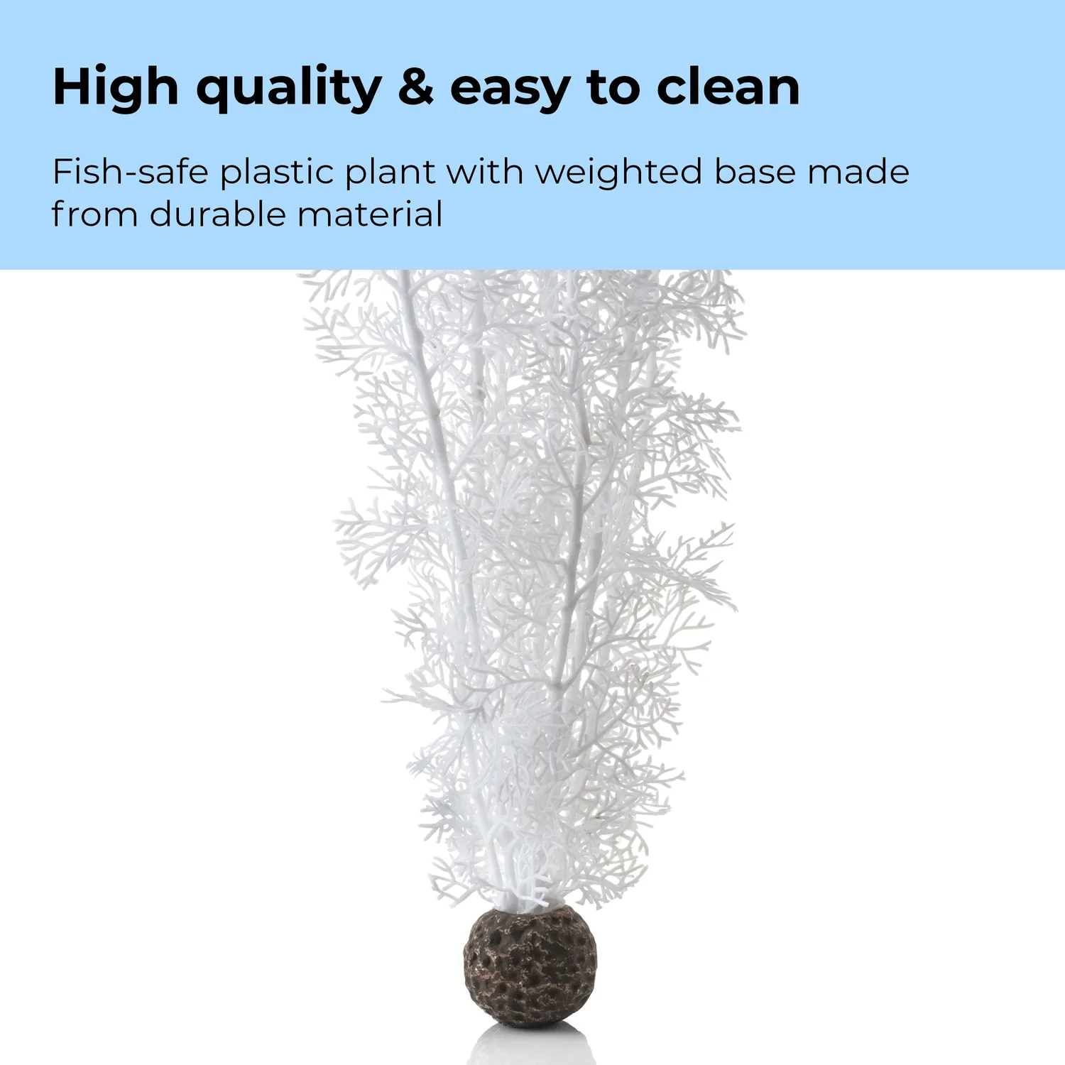 biOrb Large Sea Fan akvarieväxt vit röd 39 cm