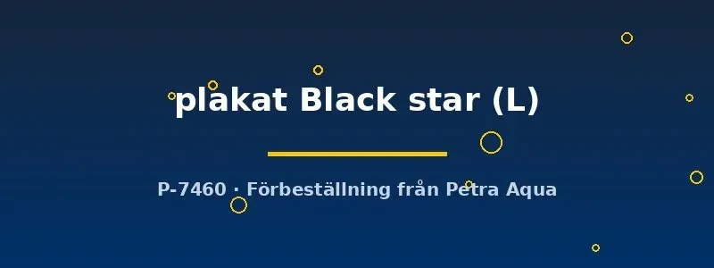 Näsets Ciklidhobby Betta plakat Black star kampfisk hona L