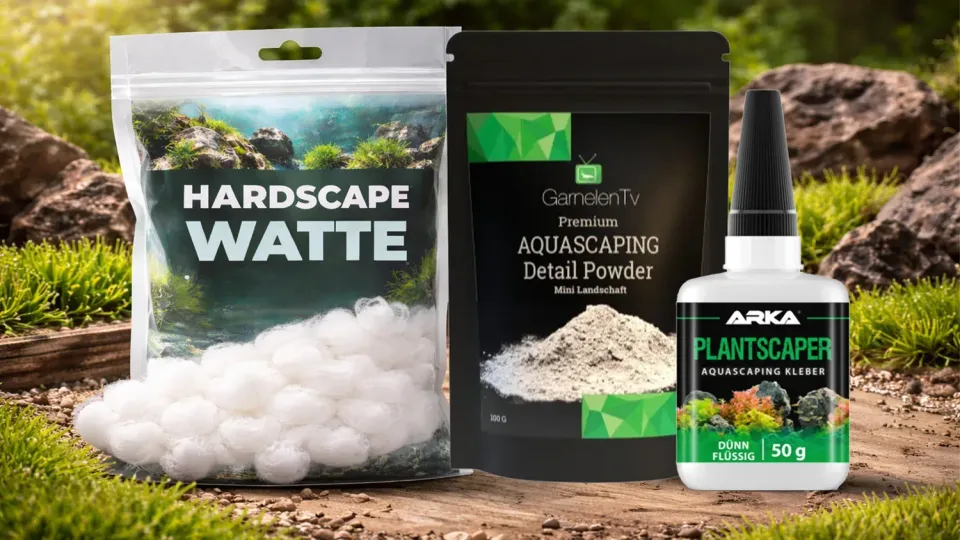 Garnelen TV Aquascaping Hardscape limset mini landskap