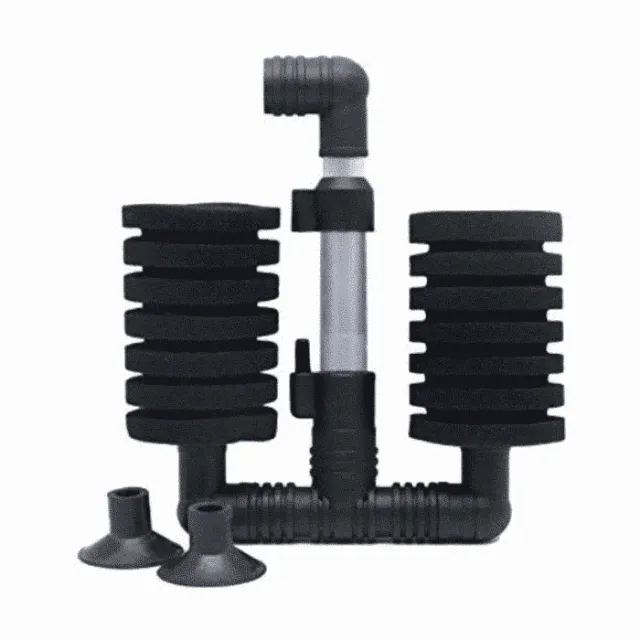 Näsets Ciklidhobby Svampfilter dubbel akvariefilter 120L luftdrivet