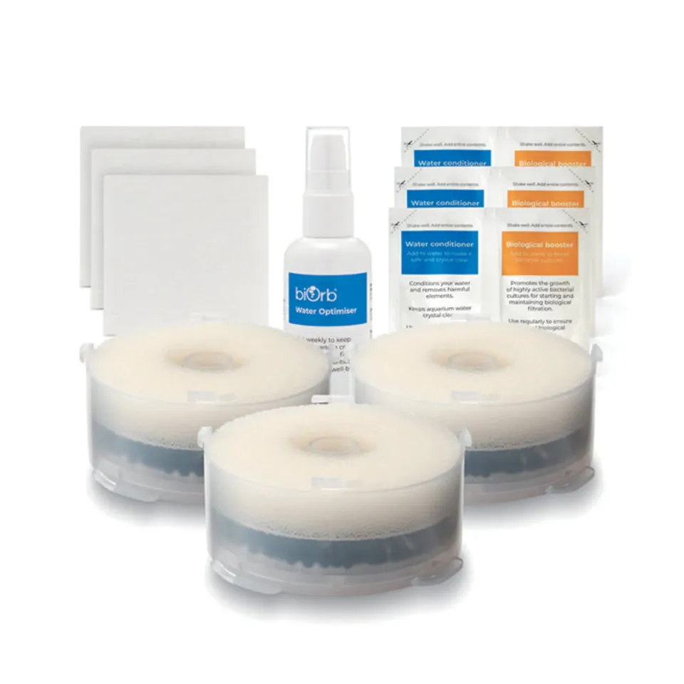 biOrb Service Kit akvarietillbehör 3-pack med vattenoptimerare
